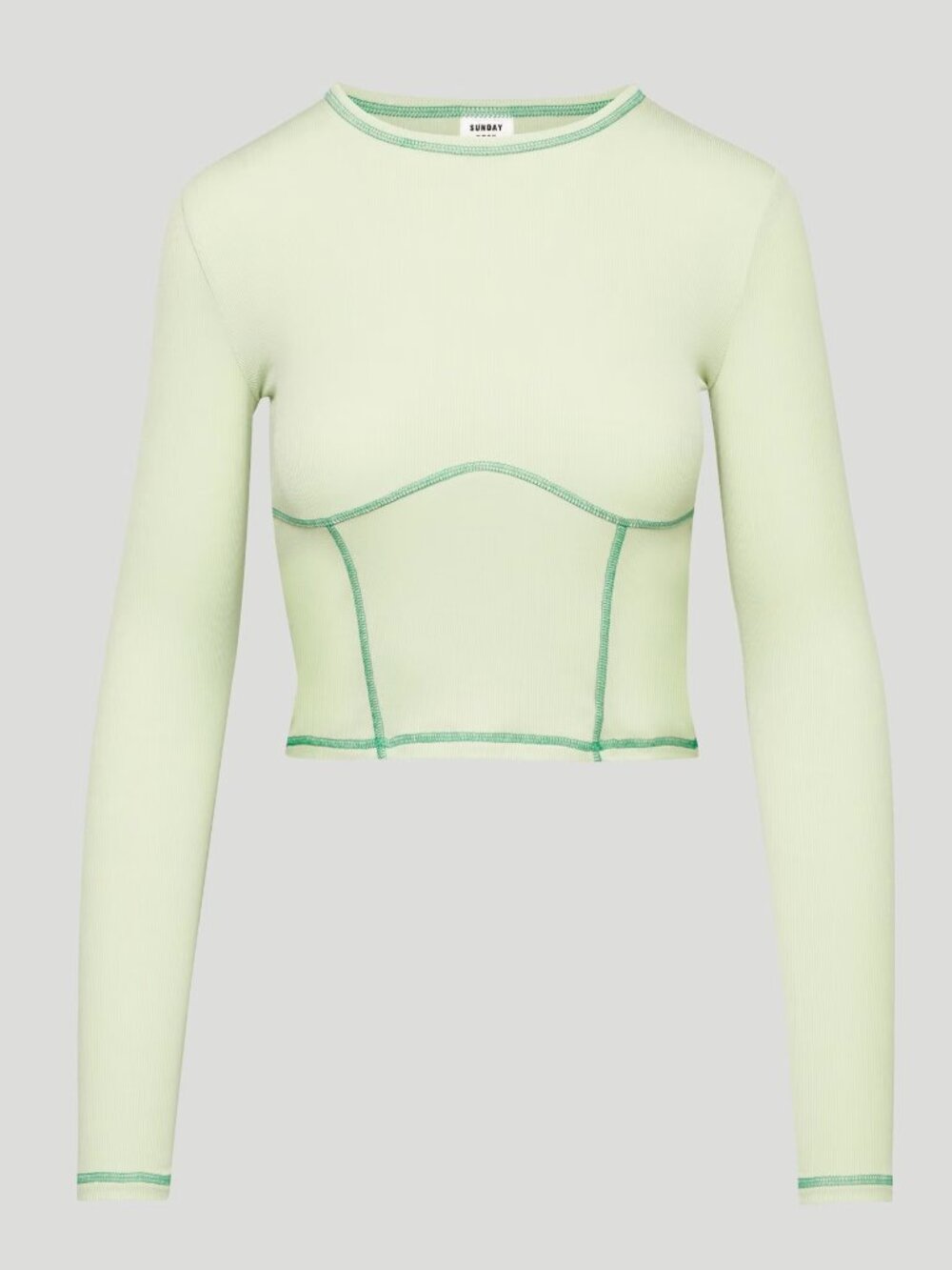 Aritzia Sunday's Best Green Long Sleeve Top, Size XS